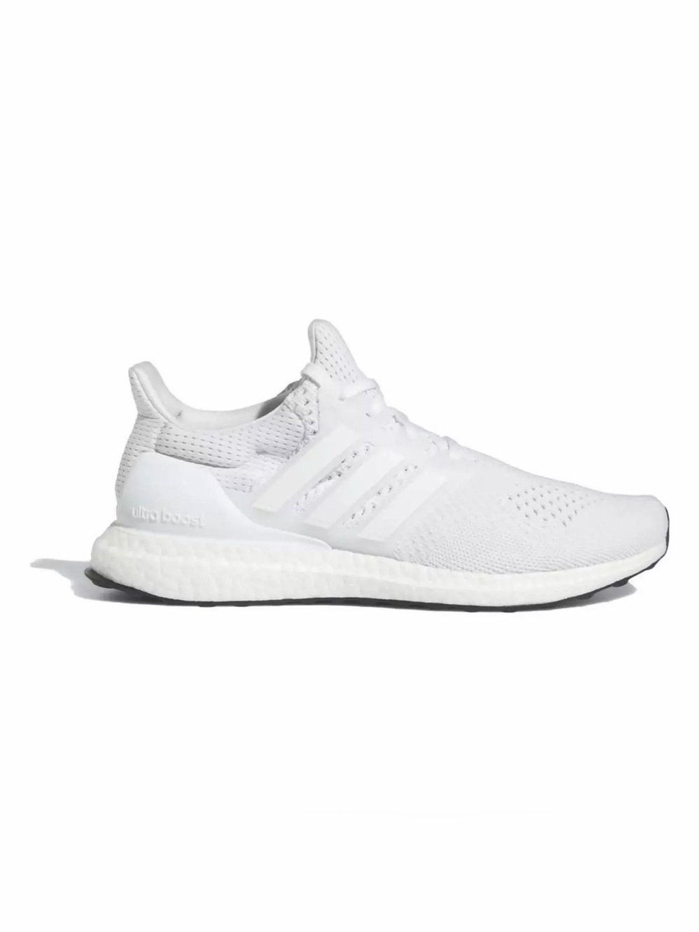 adidas White UltraBoost Knit Running Shoe